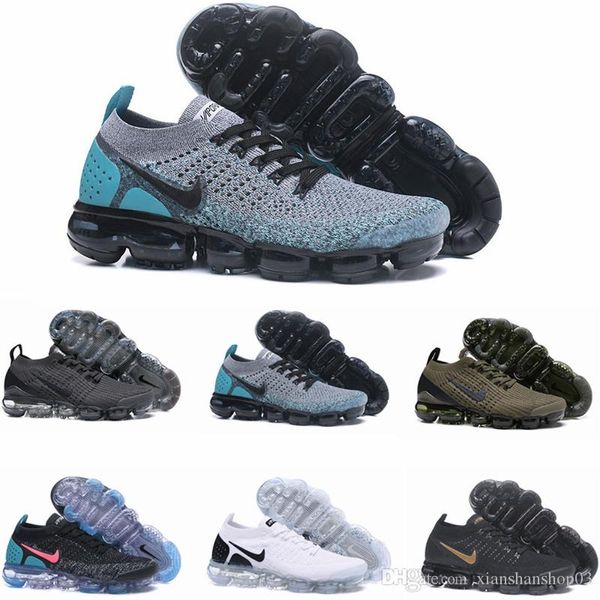 

new 2019 vapors moc be true designer men woman shock running shoes for real quality fashion mens casual maxes sports chaussures sneakers, Black