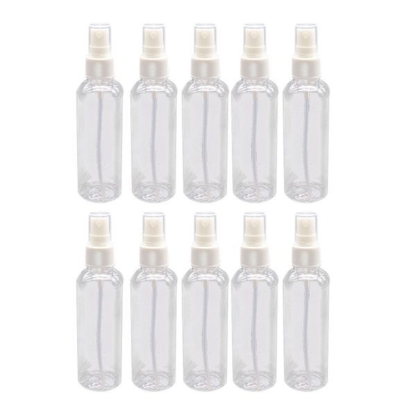 

50pcs 100 ml transparent plastic perfume atomizer small mini empty spray refillable bottle travel bottles set