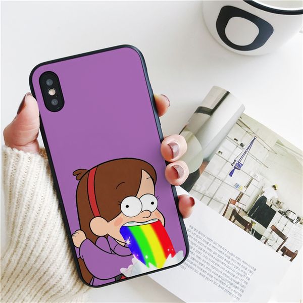 

coque luxury gravity falls rainbow cover for iphone 11 pro xs max xr case for iphone 8 7 6s plus 5s se case soft silicone cover.