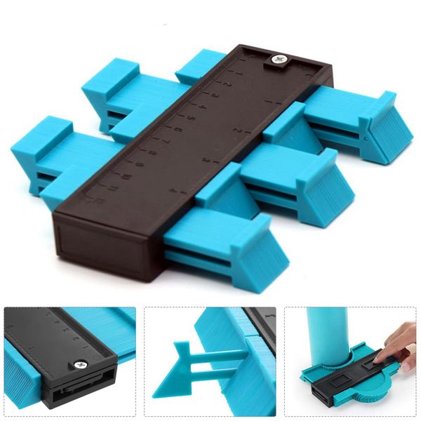 

plastic profile copy gauge contour gauge duplicator standard 5" width wood marking tool tiling laminate tiles general hand tools