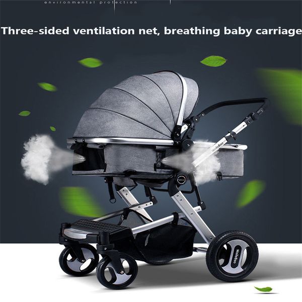 

multi-functional baby trolley high-view baby strolley pam four wheels folding kids stroller carriage pushchair for newborns