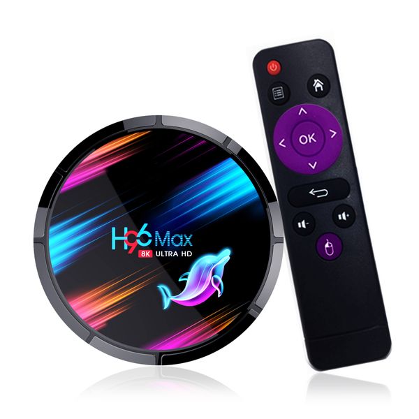

stb h96 max player amlogic quad core s905x3 android 9.0 tv 4gb 32gb wifi 8k youtube h96max set box