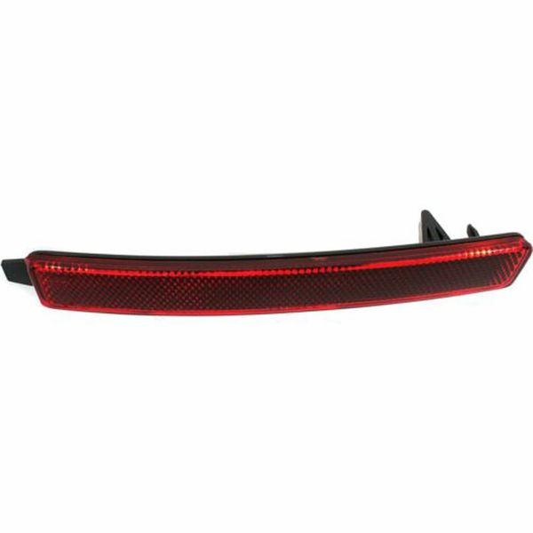 

red car rear bumper reflector abs cover lens housing for gmc acadia 2010-2016