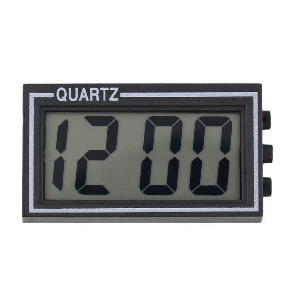 

black digital lcd table car dashboard desk date time calendar small clock