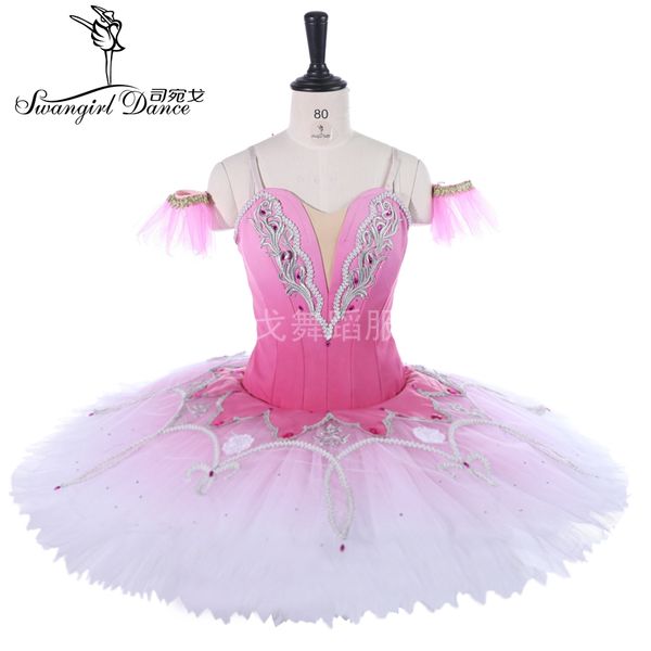

coppelia swan lake ballet costume for girls professional tutu dress women classical ballet tutus skirt bt9250, Black;red