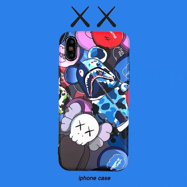 

Kaws телефон чехол для iPhone 11 Pro X / Xr / Xs Max Phone Protector Soft Полное покрытие Защита от падени