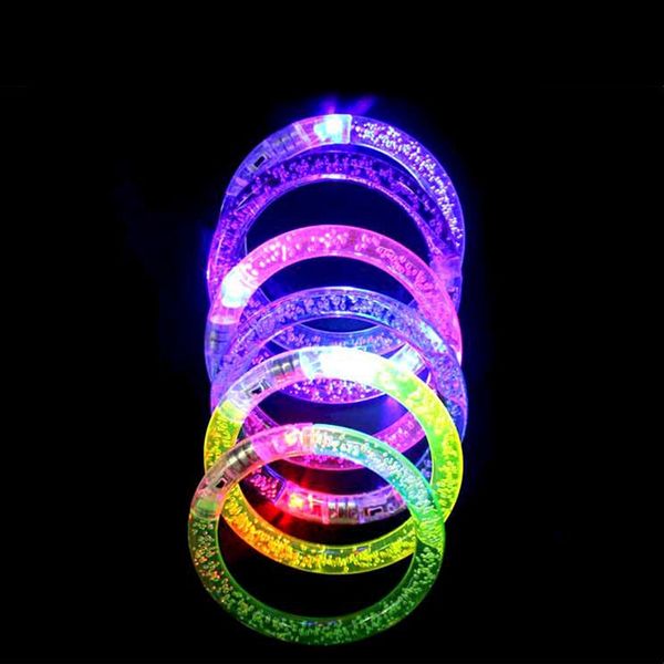 

led light up bracelet flashing glowing crystal bracelet for disco party concert prop christmas halloween decoration gift an2692
