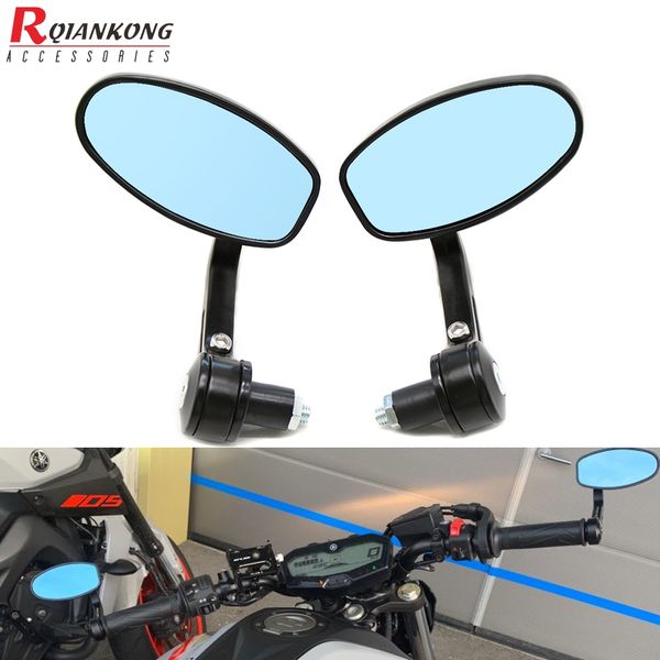 

7/8" 22mm handlebar mirrors aluminum motorbike rearview mirrors motorcycle handle end rear view side mirror for yamaha mt07 mt09