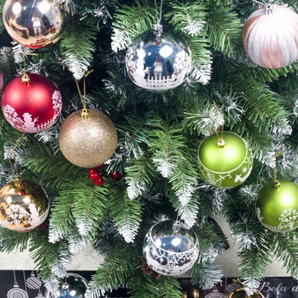 

12pcs christmas tree decor ball 80mm bauble xmas party hanging ball christmas ball for home christmas decorations