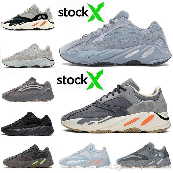 

new arrival teal blue 700 running shoes hospital blue magnet kanye west vanta 700s static wave runner mauve women mens trainers sneakers