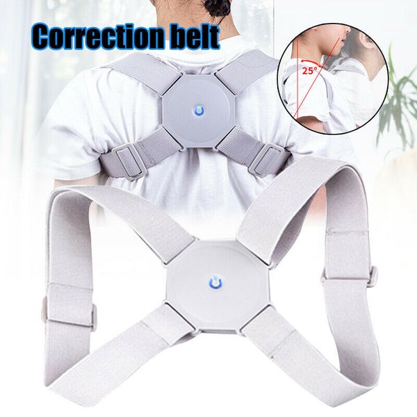 

back support drop--smart posture corrector children belt corset orthopedic brace shoulder, Black;blue