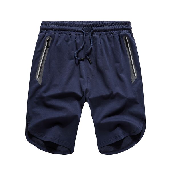 

summer men gyms shorts calf-length fitness bodybuilding fashion casual joggers workout crossfit beach short pants, Black