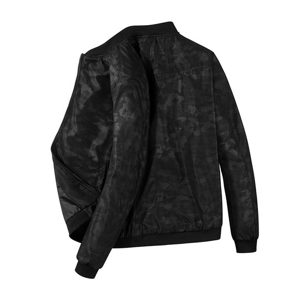

spring and autumn jacket baseball collar middle-aged stripes large size thin coat men's, Black;brown