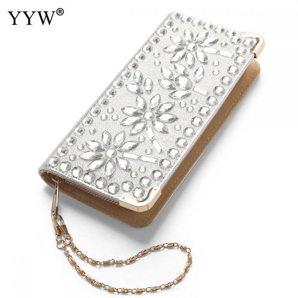

vintage diamante rhinestone rectangle women evening clutch purse luxury bling gold silver tote for party prom banquet