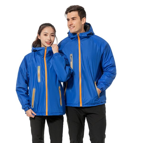 

men softshell jacket waterproof jacket hiking fleece rain coat women fishing windbreaker outdoor camping trekking, Blue;black