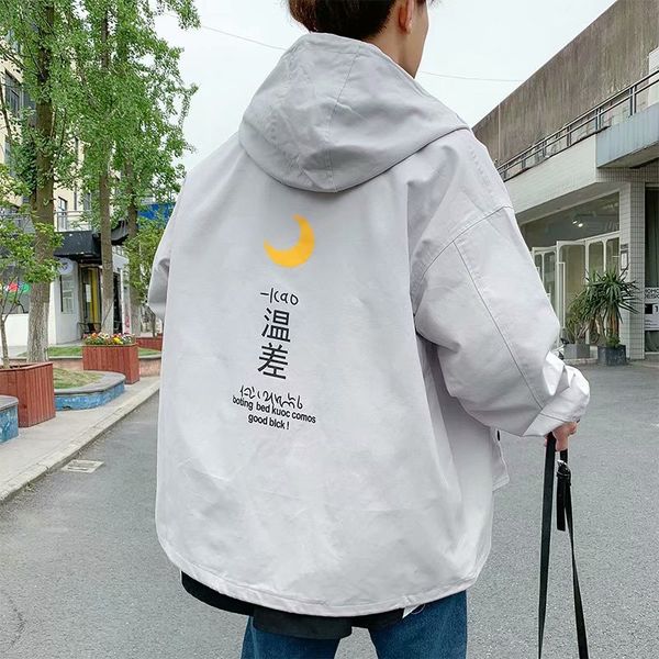 

мужская куртка красивый японский стиль мода повседневная сыпучие одежда с капюшоном пальто интересное sell design ветровка бесплатная достав, Black;brown