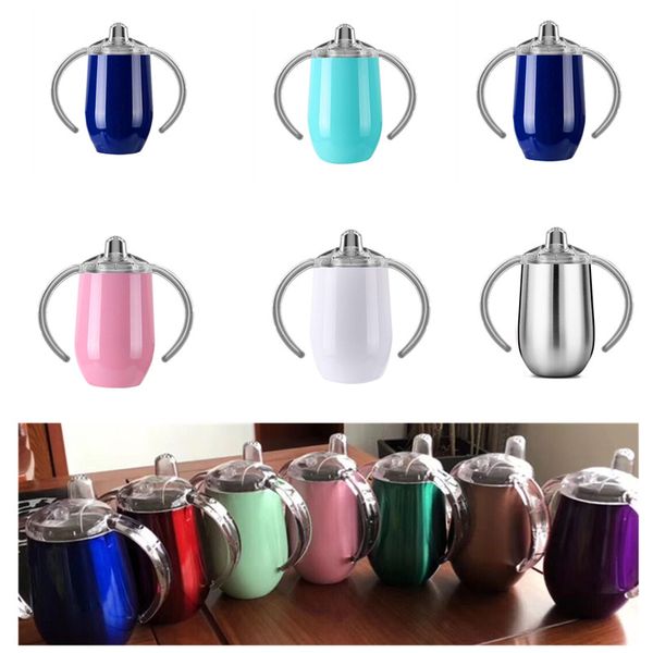 

12oz kids water bottle sippy cups double walled vacuum insulated stainless steel tumblers travel mugs stemless thermos ing