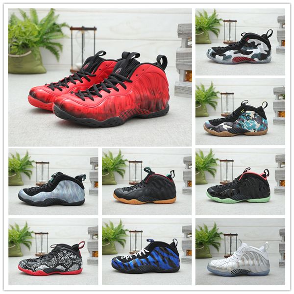 

2020 new arrival foam one penny hardaway men basketball shoes hyper crimson blue black camo alternate sports sneakers trainers size 40-47
