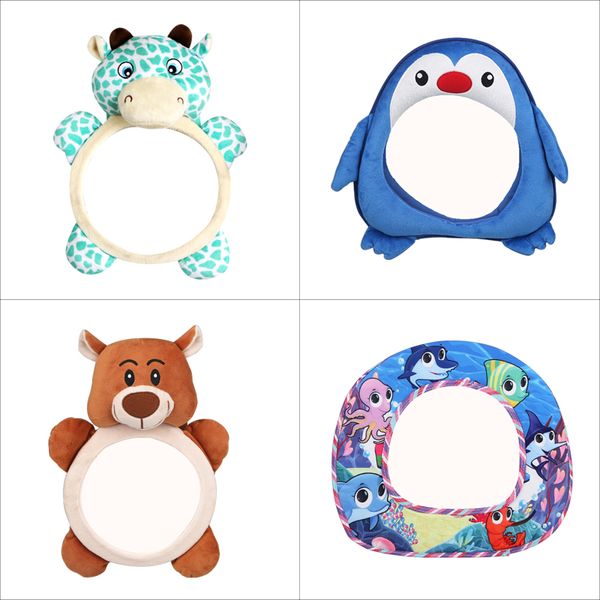 

cute style baby car mirror car back seat safety view rear ward facing interior baby kids monitor reverse safety seats mirror