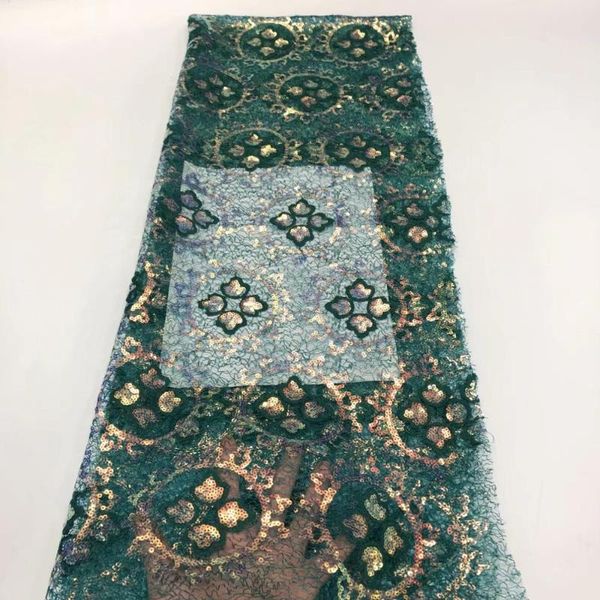 

classic champagne sequined african french guipure mesh laces fabric for wedding dresses laces unique style sequins lace fabrics, Pink;blue