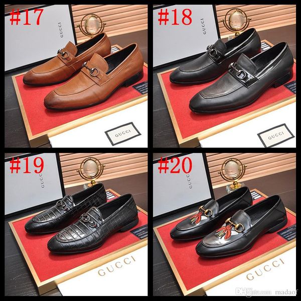 

20ss luxury brands classic man pointed toe dress shoes mens patent leather black wedding shoes oxford formal shoes big size fashion bonsin