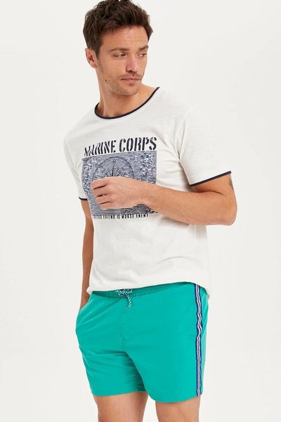 

defacto man swimwear woven swimming short k3358az19hsgn843, White;black