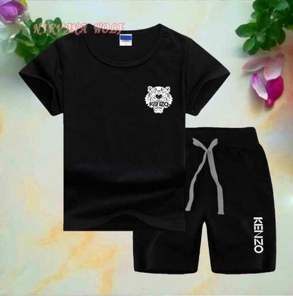 

логотип бренда 2019 luxury designer детская одежда наборы летняя детская одежда принт для мальчиков наряды для малышей модные футболки шорты, White