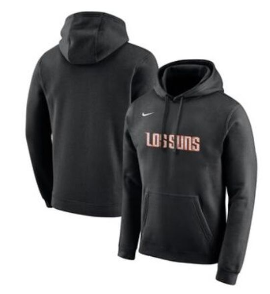 

men women youth phoenix suns black 2019/20 city edition club pullover hoodie