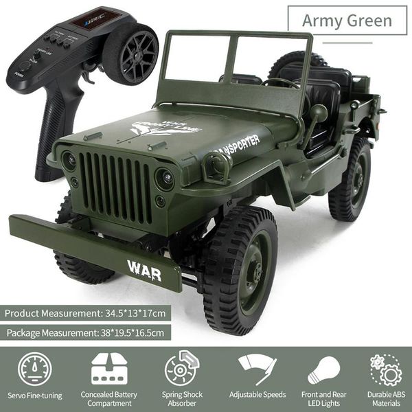 Military Jeep For Sale >> Wholesale Military Jeep Remote Control Buggy 4 Wheel Drive Rc Truck Suspension Off Road Vehicle Simulation Model 1 16 Child Remote Control Cars For Military Jeep For Sale >> Wholesale Military Jeep Remote Control Buggy 4 Wheel Drive Rc Truck Suspension Off Road Vehicle Simulation Model 1 16 Child Remote Control Cars For