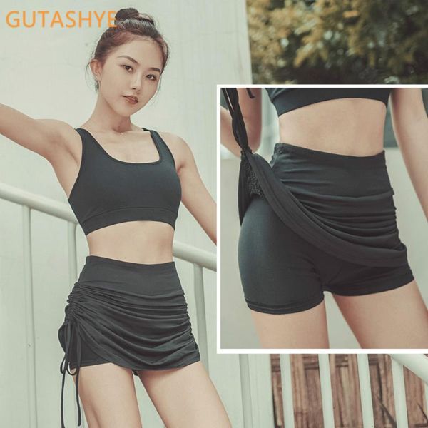 

women's active fitness jogger sports shorts high waist compression running workout shorts slim tummy control gym athletic, White;red