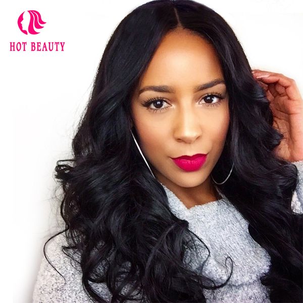 

human hair wigs beauty natural color brazilian loose wave 360 lace front wig pre plucked full 100% remy with baby, Black