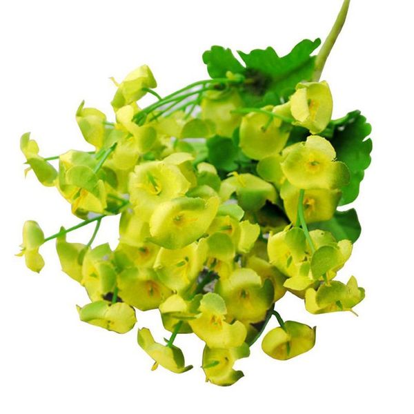 

bouquet artificial campanula silk flowers wedding party home decoration green