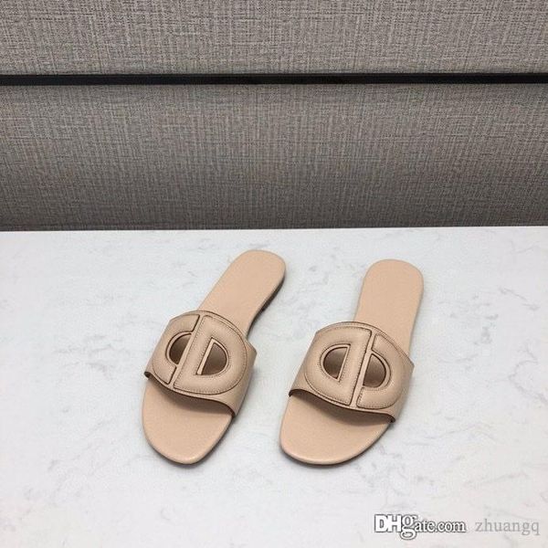 

summer slides d-club mules beach indoor flat slippers women black camel blue denim white calfskin casual sandals 34-41