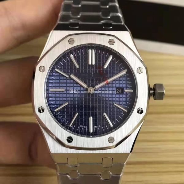 

Высокое качество роскошные мужские часы 41 мм Royal oak 15202 сапфировое стекло нержавею