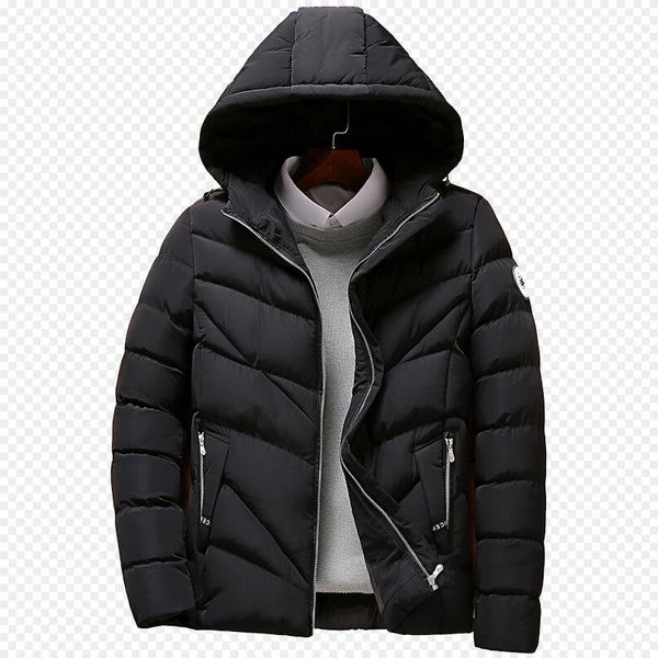 

2018 new winter jacket men casual warm cotton down parka coat mens jackets and coats thicken outwear brand clothing bubble coat, Black