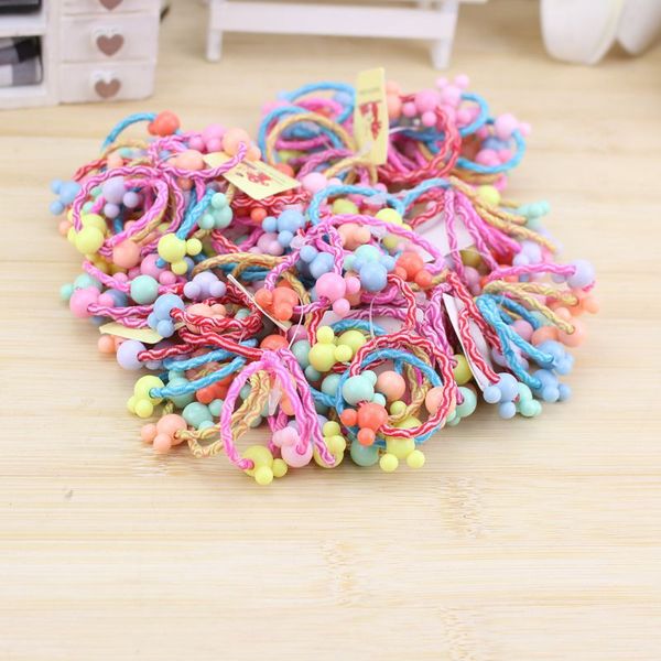 

green safe hair ties for baby elastics hair band assorted colors girl bebe kids legami di capelli sfocati sweet07 yxnru