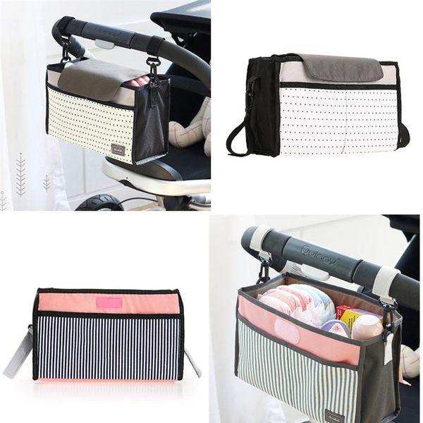 

baby strollers hanging bag mummy bag diaper large capacity storage nurse organizer pocket trolley accessories carrier holder