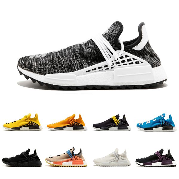 

2019 cream human race trail running shoes nerd black cream men women pharrell williams hu runner nobel ink yellow sports runner sneakers