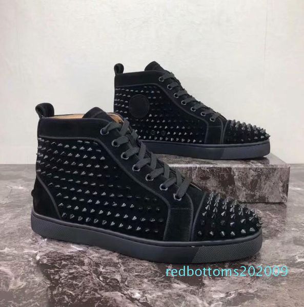 

new parth night club black mens designer shoes fashion velvet high cut flats shoes for men lace up casual shoes men r09