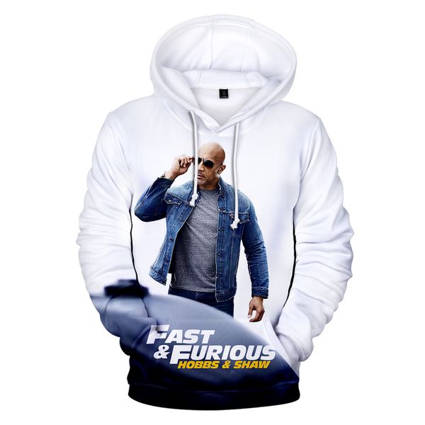 

men women 3d fast furious designer hoodies autumn winter hooded harajuku sweatshirts, Black