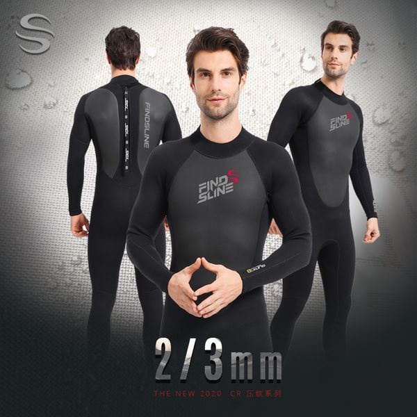 

2/3mm cr neoprene men full body diving suit surfing windsurfing snorkeling spearfishing swimwear wetsuit scuba swimsuit