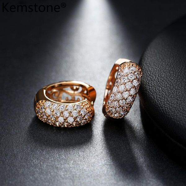 

fashion- hollow out zircon hoop earrings fashion women jewelry, Golden;silver