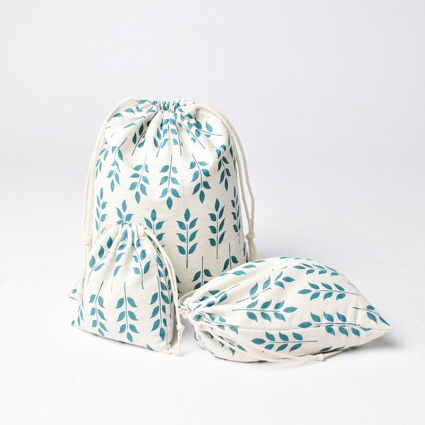 

3pcs/set cotton drawstring bag men women drawstring jewelry bag candy pouch small sundry kids toy
