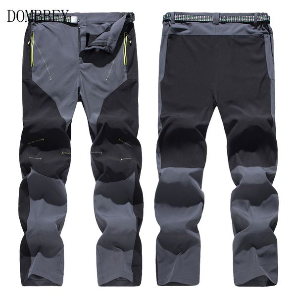 

men's quick dry pants sport outdoor elastic hiking camping trekking fishing climbing male trousers cargo pants s-5xl, Black