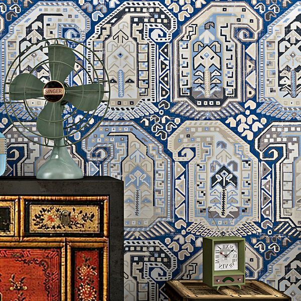 

exotic wallpaper bohemian ethnic style southeast asian style living room bedroom wall special pattern personality household wall