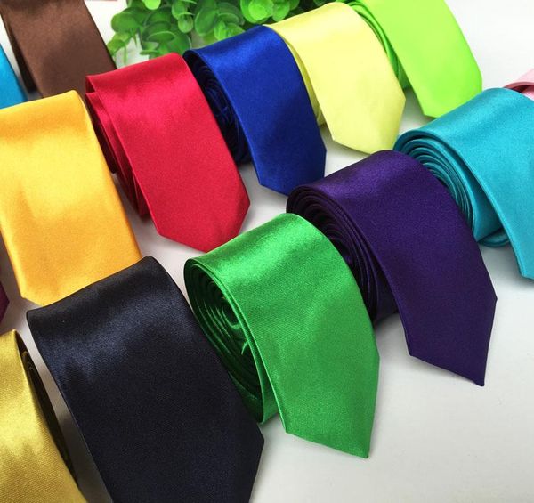 

37 color stage performance bright version 5cm narrow tie, Black;gray