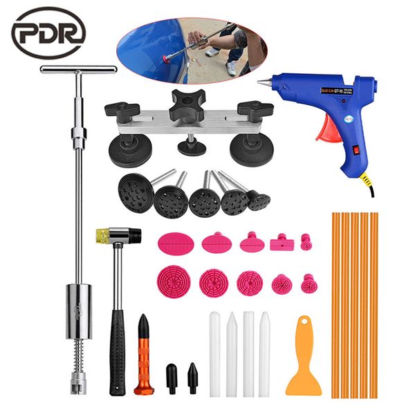 

super pdr dent damage repair tools slide hammer pulling bridge puller tabs glue gun glue sticks