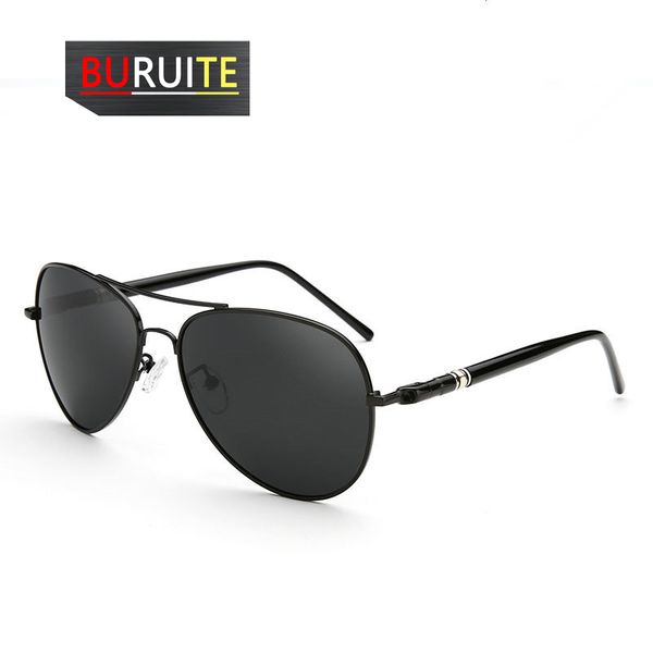 

new aviation metail frame quality oversized spring leg alloy men sunglasses polarized brand design pilot male glasses driving, White;black