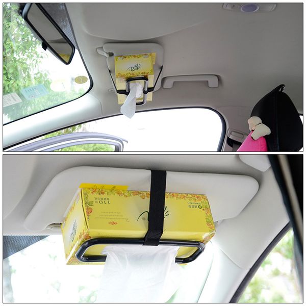 

universal car sun visor chair back tissue paper towel box cover car hanging napkin box holder auto accessories seat back bracket