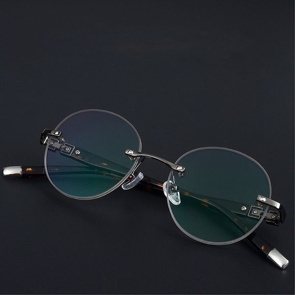 

cutting border blue light frameless men's frameless men's round 58050 round cutting border blue light 58050, Silver
